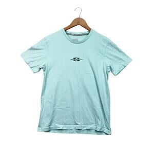 Squalo Men's T Shirt Surfboard Print Mexican Mayan Beach Surfing Pastel Green M
